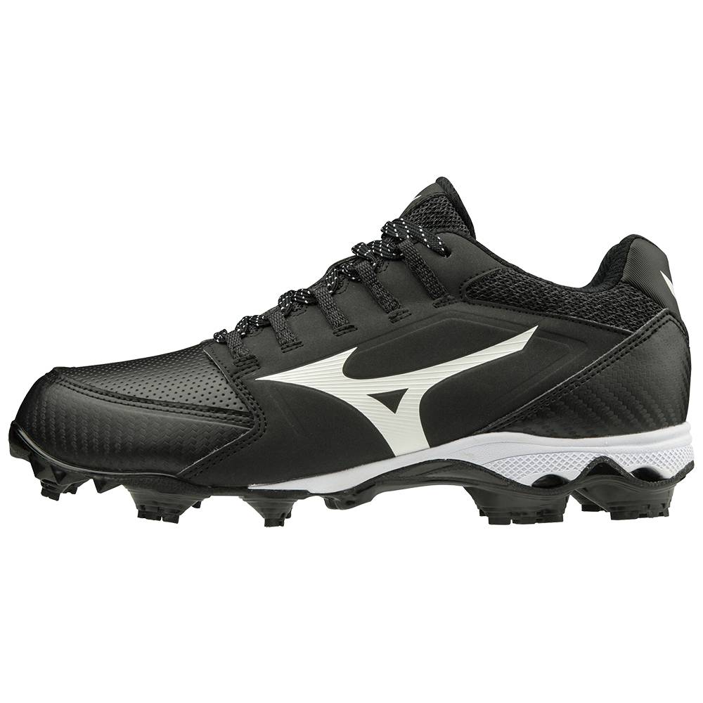 Scarpe Softball Mizuno 9-Spike Advanced Finch Elite 4 TPU Molded Donna - Nere/Bianche - 70619-SNEK